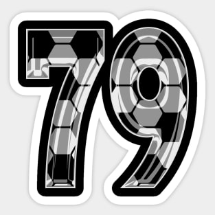 Soccer Number 79 Soccer Jersey #79 Soccer Mom Player Fan Sticker